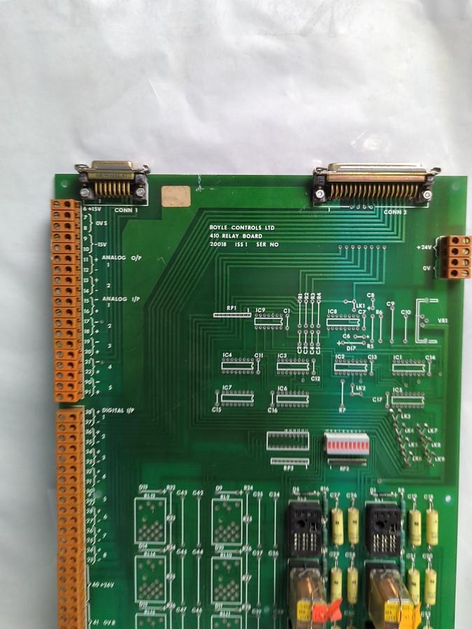 Used BOYLE CONTROLS,410,RELAY BOARD 20018 ISS1 PRE-OWNED