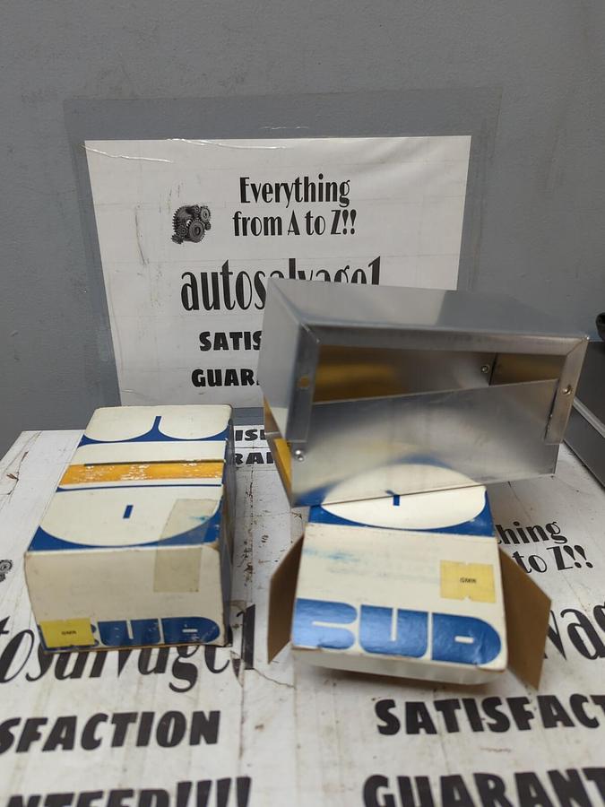 BUD,CU-3006-A,ALUMINUM MINI-BOX LOT OF 2 NOS