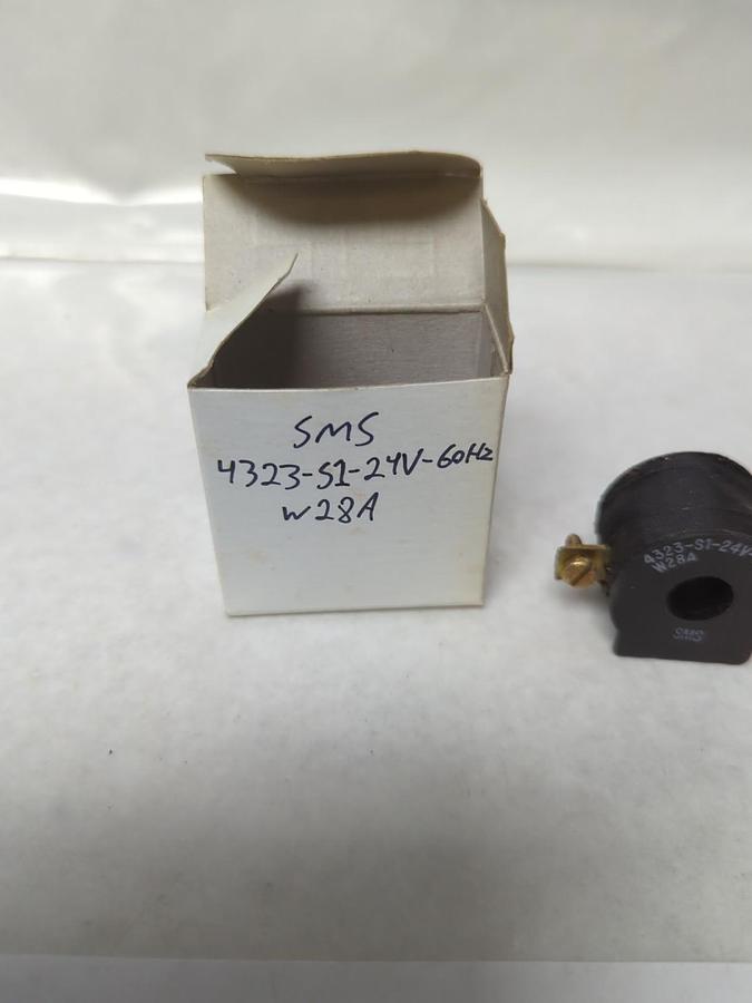 Used SQUARE D,4323-S1-W28A,MAGNETIC COIL SMS 24V 60HZ PRE-OWNED