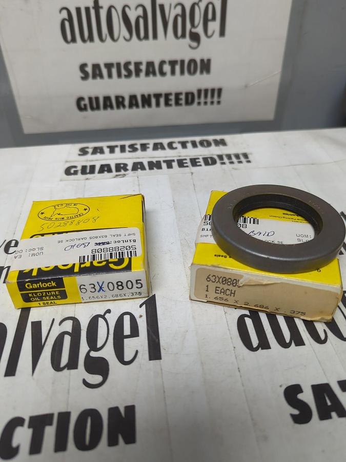 GARLOCK KLOZURE,63X0805,OIL SEALS 1.656  X 2.686  X .375 LOT OF 2 NOS