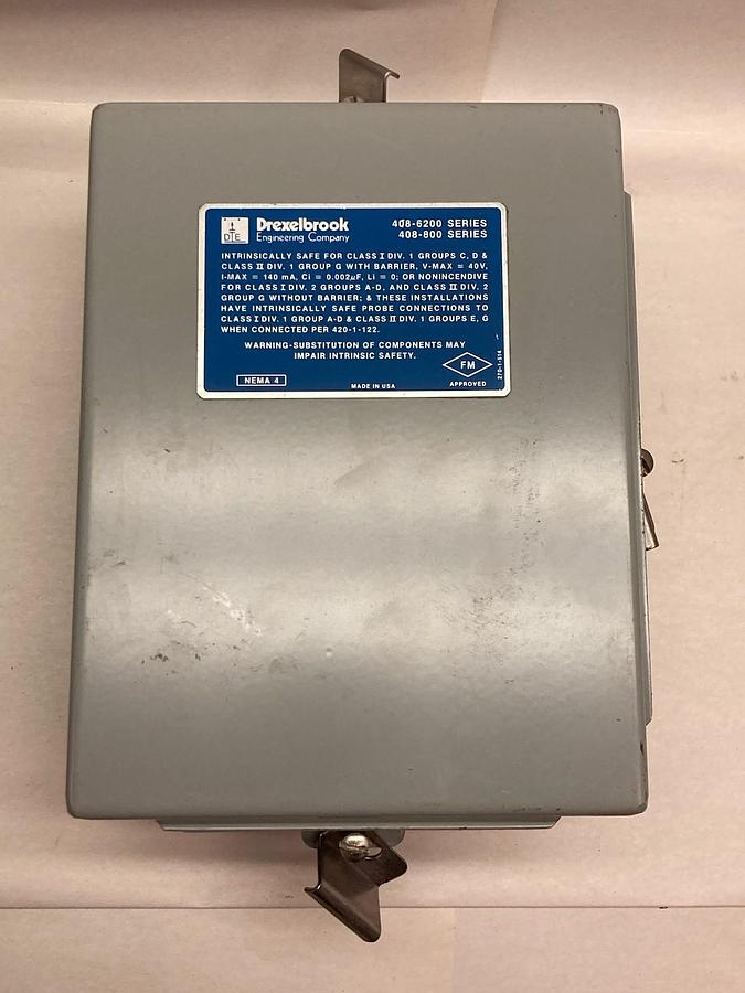 Used Drexelbrook,408-6200,Enclosure Box For Level Transmitters 408-800