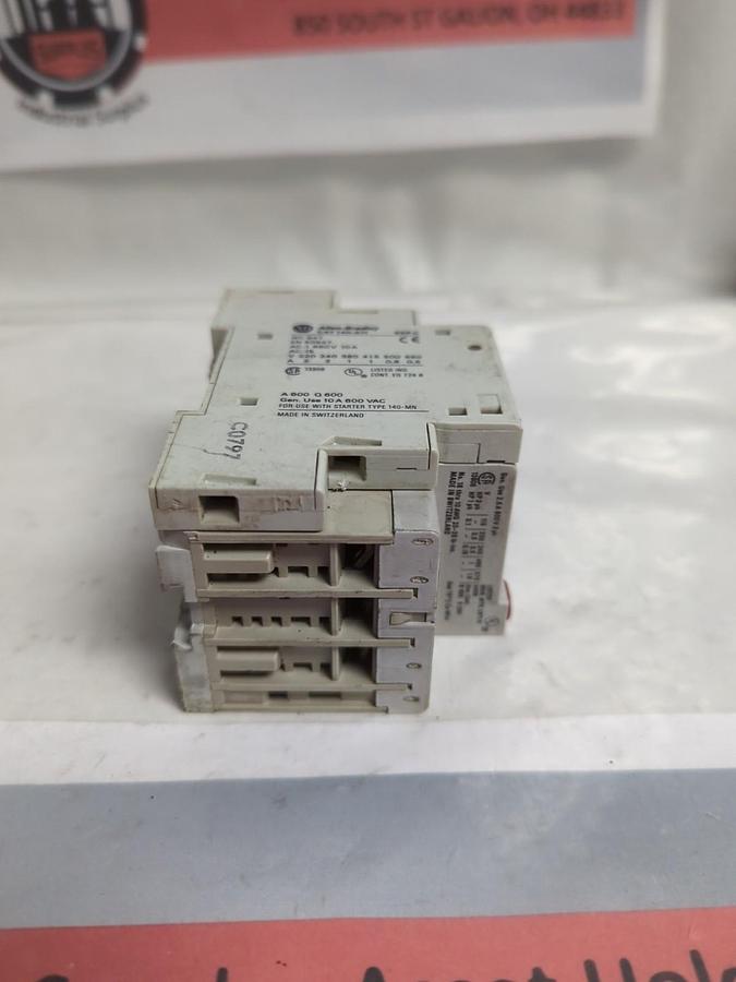 Used ALLEN BRADLEY,140-MN-0160,SERIES C MOTOR STARTER W/ 140-11 PROTECTOR PRE-OWNED