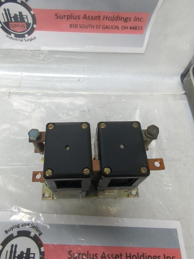 Used GE,CTTA154FR124XN,TYPE C REVERSING CONTACTOR 2-POLE 24V 100A PRE-OWNED
