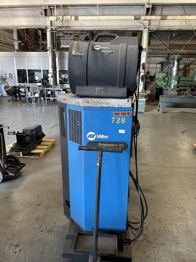 Used Miller,Syncrowave 351,350 Amp Portable Tig Welder w/Coolmate 4 Chiller 1PH