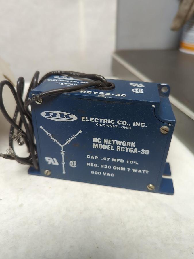 RK ELECTRIC,RCY6A-30,TRANS VOLT FILTER 220 OHM 7 WATT NOS