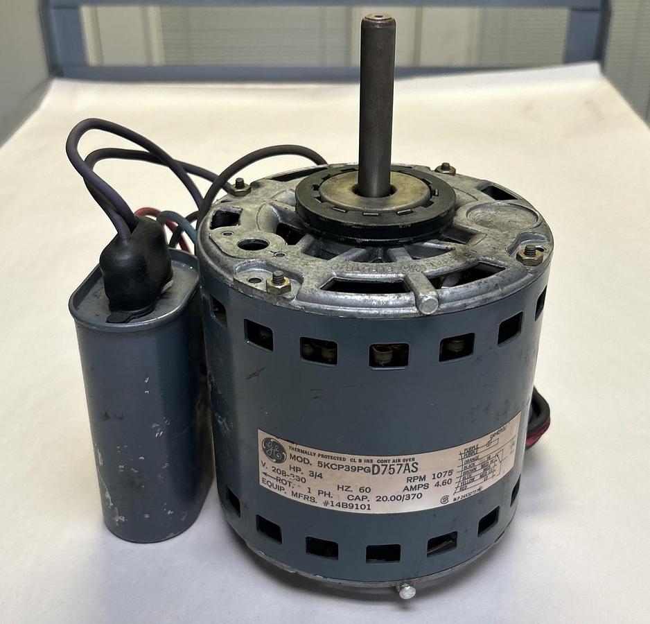 Used GE,5KCP39PGD757AS,BLOWER MOTOR 3/4HP 1075PRM 208-230V