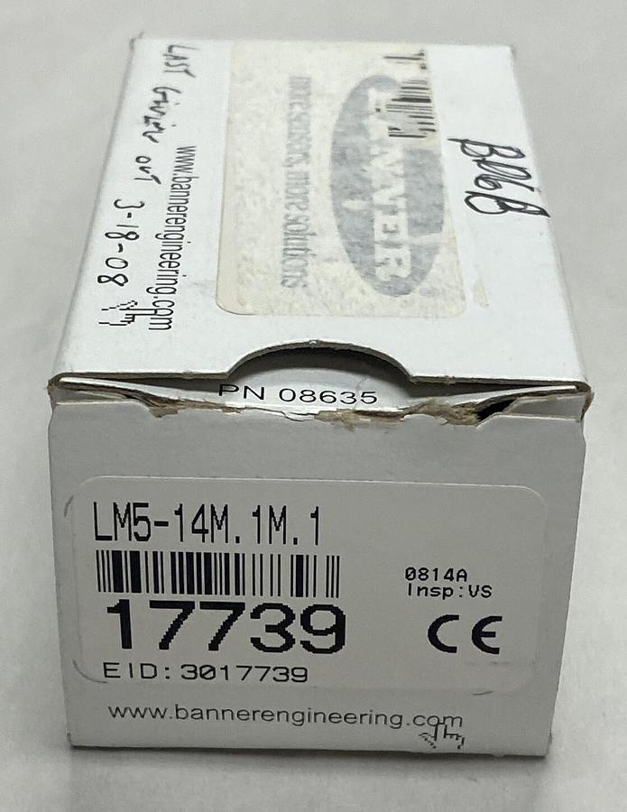 Used BANNER,LM5-14M1M1 / 17739,LOGIC MODULE NEW