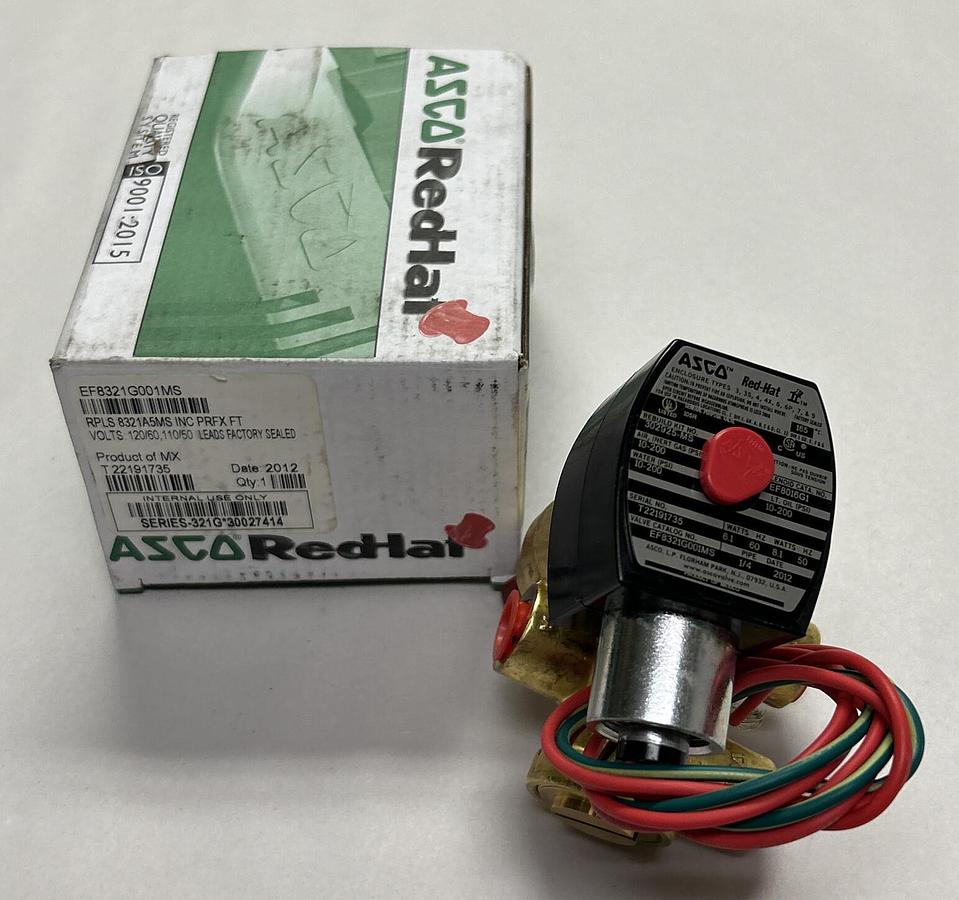 Used ASOC,EF8321G001MS,SOLENOID VALVE 120V NEW