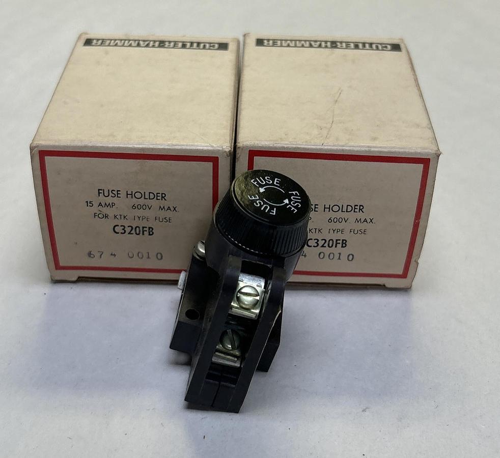 CUTLER-HAMMER,C320FB,FUSE HOLDER LOT OF 2 NOS