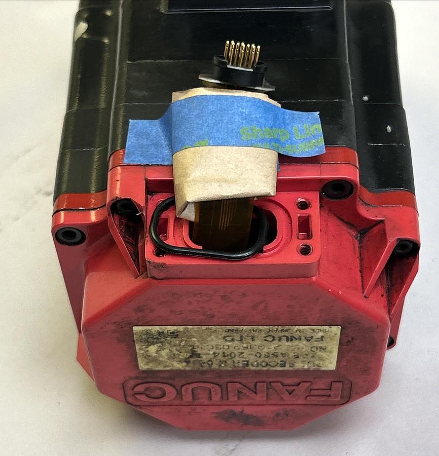 Used FANUC,A06B-0202-B605#S000,AC SERVO MOTOR 5000RPM 2.5A 126VOLT 3PH