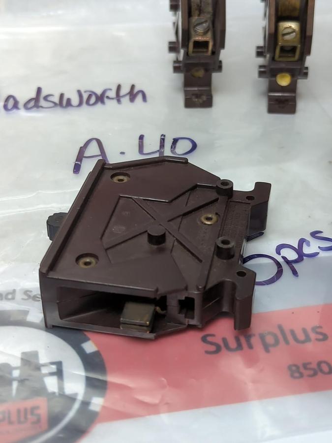 Used WADSWORTH,A-40,CIRCUIT BREAKER 40 AMP 1-POLE LOT OF 5 PRE-OWNED