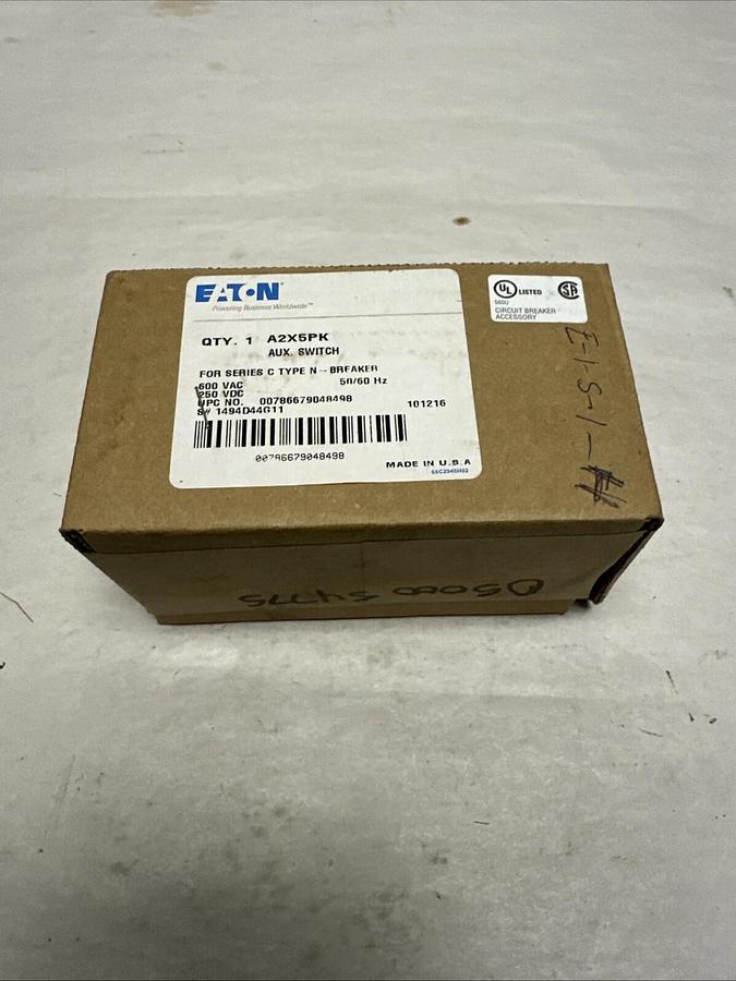 Used Eaton,A2X5PK,Auxilliary Switch "N" Type Breaker