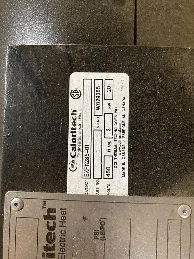 Used CALORITECH,EXF11285-01,EXF SERIES 6" VESSEL CIRCULATION HEATER