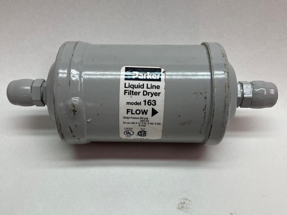 Used Parker,Model 163,Liquid Line Filter Dryer