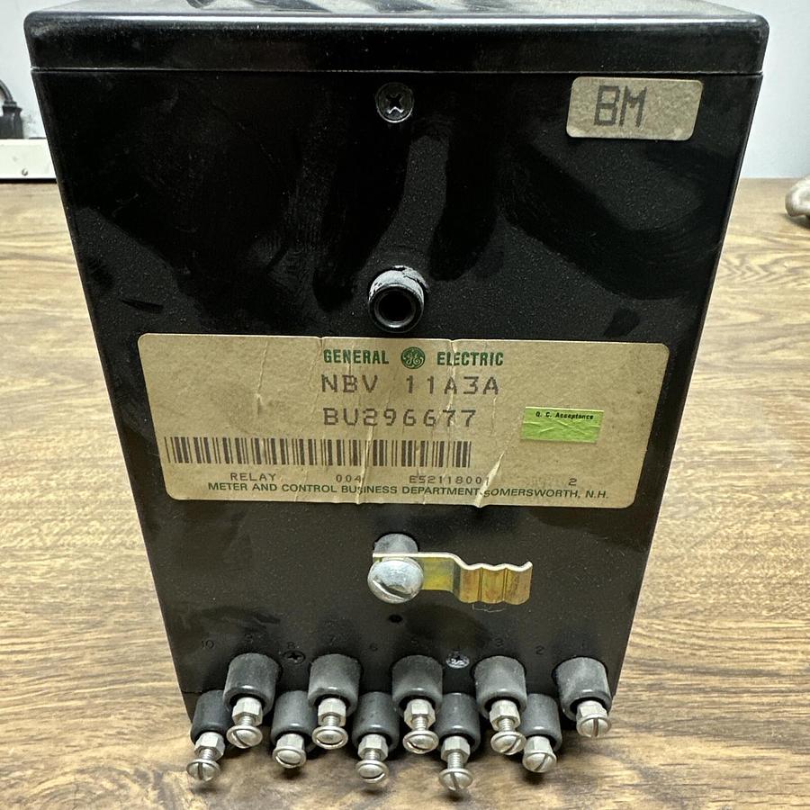 Used GE,12NBV11A3A,Voltage Unbalance Relay 208v 60hz 3Phase