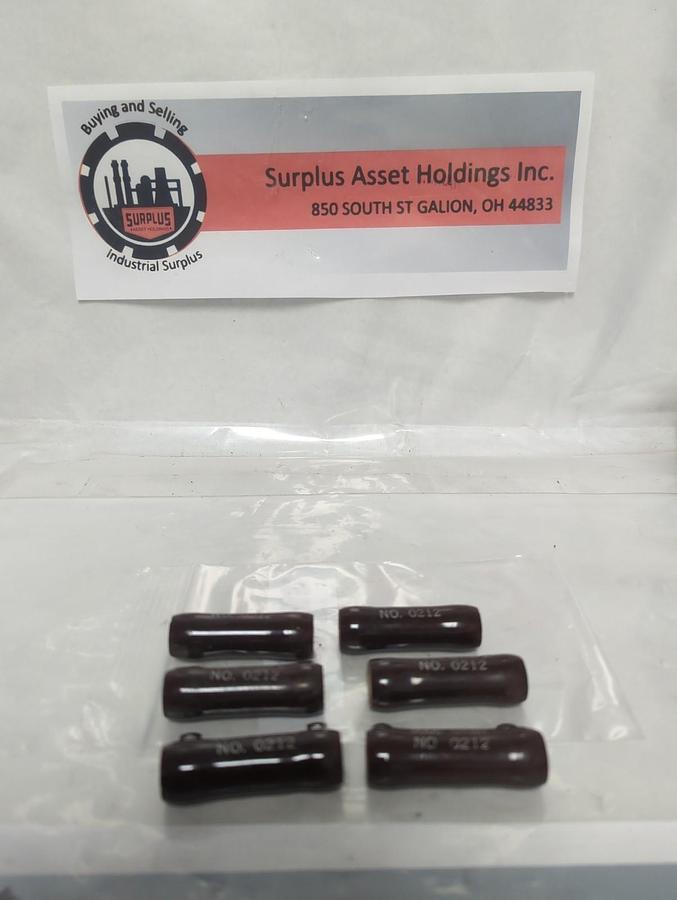 Used OHMITE,0212,RESISTOR 25 WATT 5000 OHMS LOT OF 6 PRE-OWNED