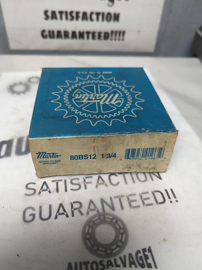 MARTIN,80BS12 1-3/4,BORED TO SIZE SPROCKET NOS