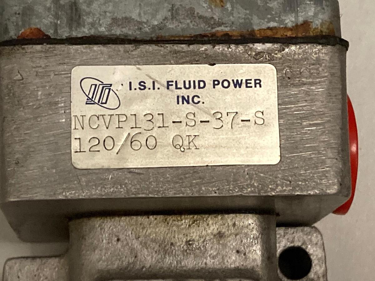 Used ISI Fluid Power Inc.,NCVP131-S-37-S,Valve  1/2 INCH PORTS