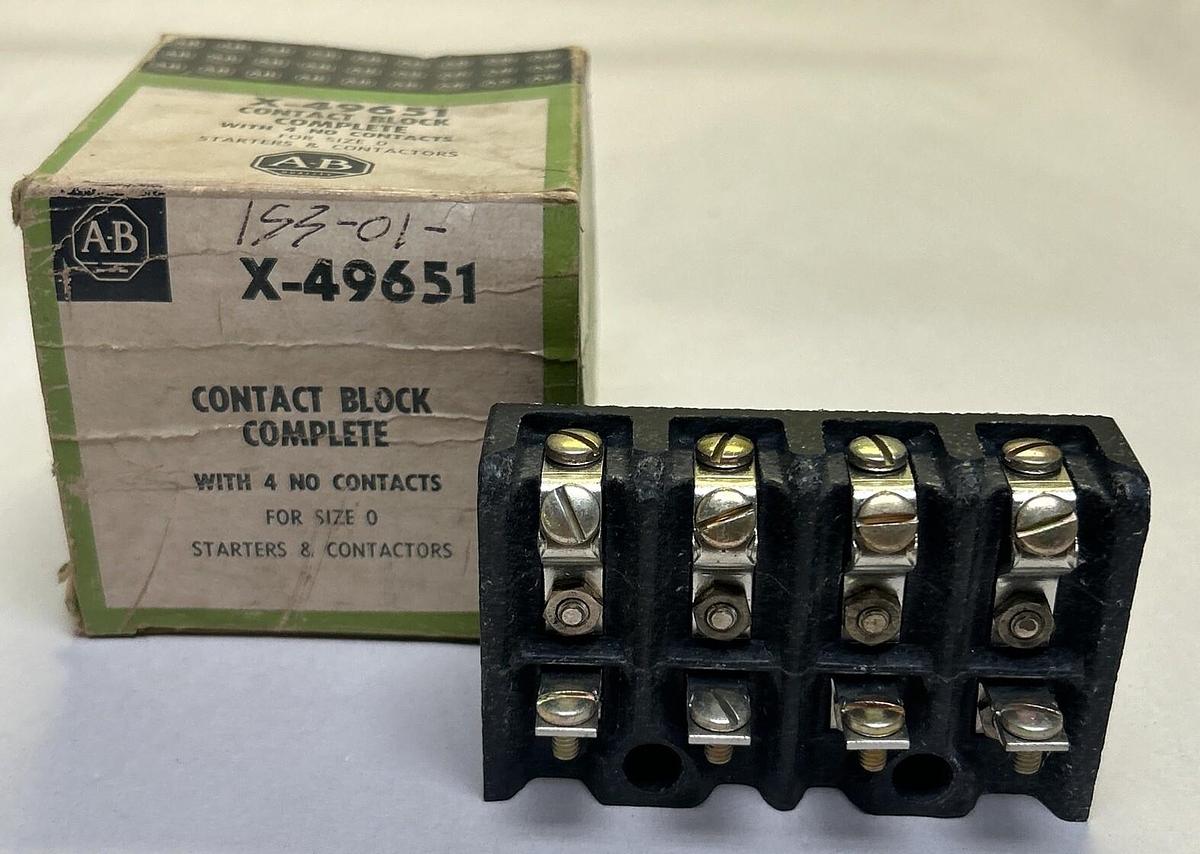 ALLEN BRADLEY,X-49651,CONTACT BLOCK NOS