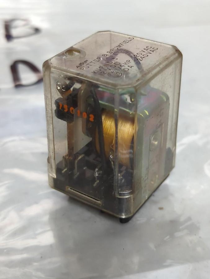 Used POTTER & BRUMFIELD,KUP-11D15,RELAY LOT OF 2 PRE-OWNED