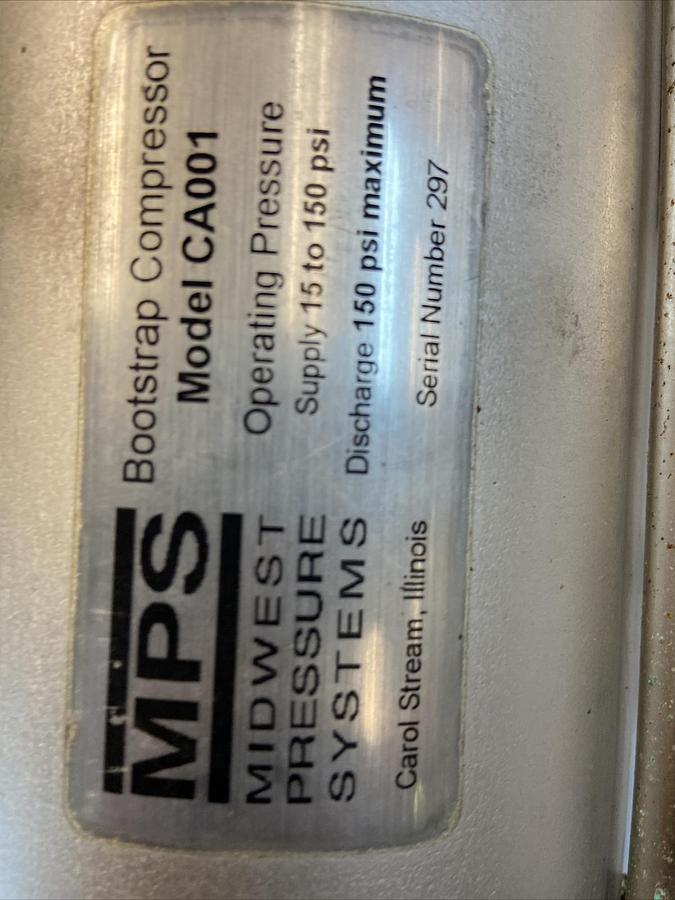 Used MPS,CA001,Bootstrap Compressor