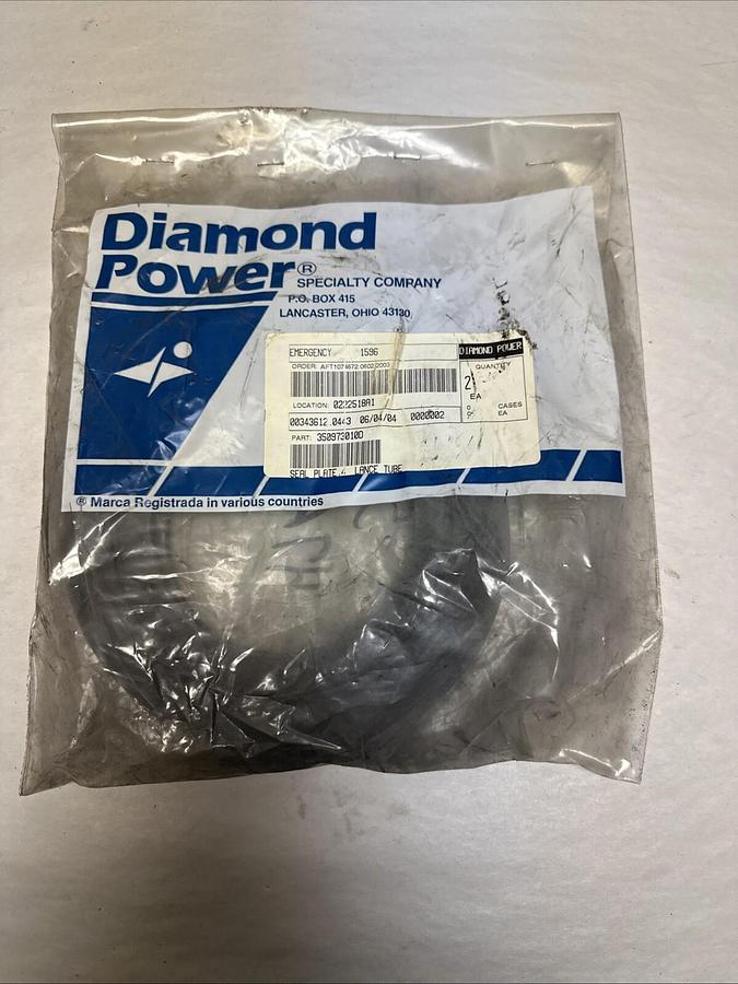 Used Diamond Power,350973010D,Lance Tube Seal Plate QTY 2