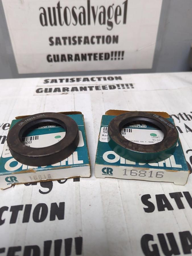 CHICAGO RAWHIDE,16816,OIL SEALS 1.688 IN X 2.627 IN LOT OF 2 NOS