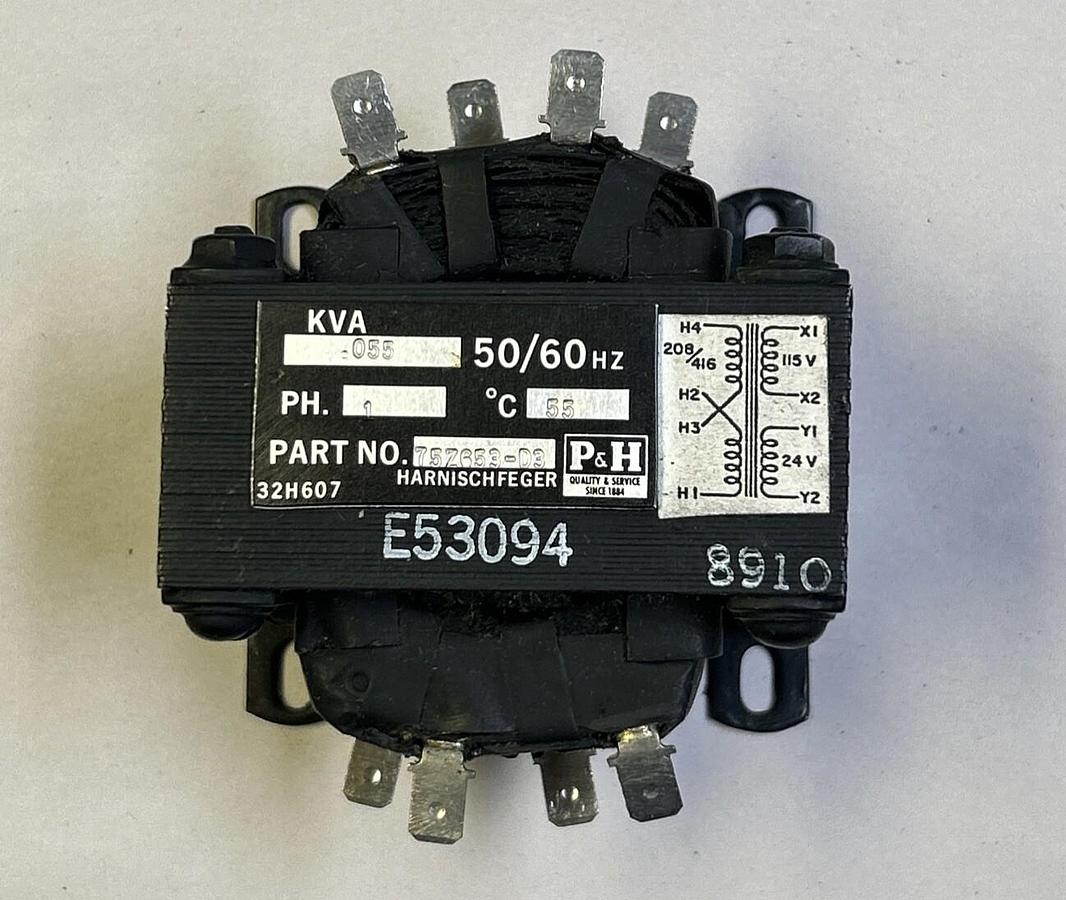 P&H,75Z653-D3,TRANSFORMER .055KVA NOS