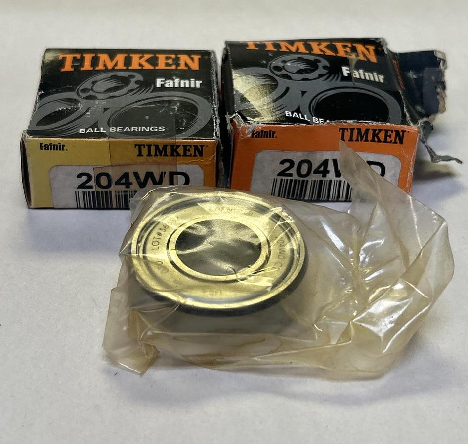 TIMKEN,204WD,BALL BEARING LOT OF 2 NOS