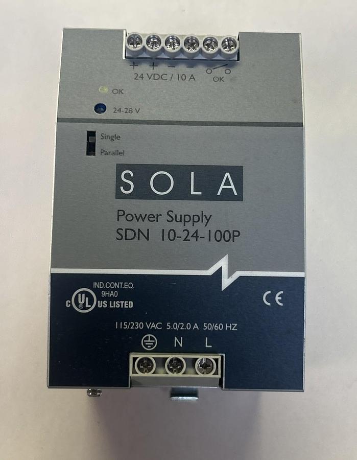 EMERSON SOLA,SDN10-24-100P,POWER SUPPLY 115/230V NOS