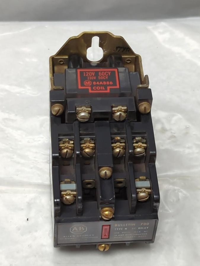 Used ALLEN BRADLEY,700-N600A1,SERIES B CONTROL RELAY PRE-OWNED