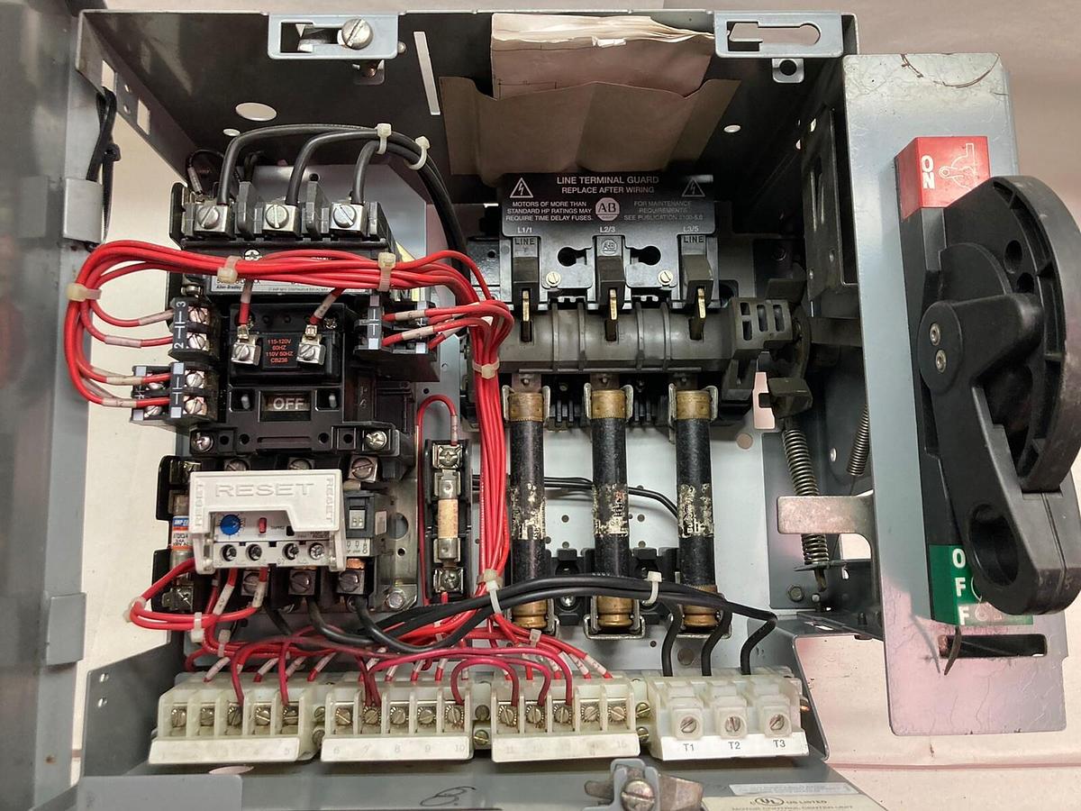 Used Allen-Bradley,2100 2112,Size 1 Fused MCC 12 Inch Starter Bucket