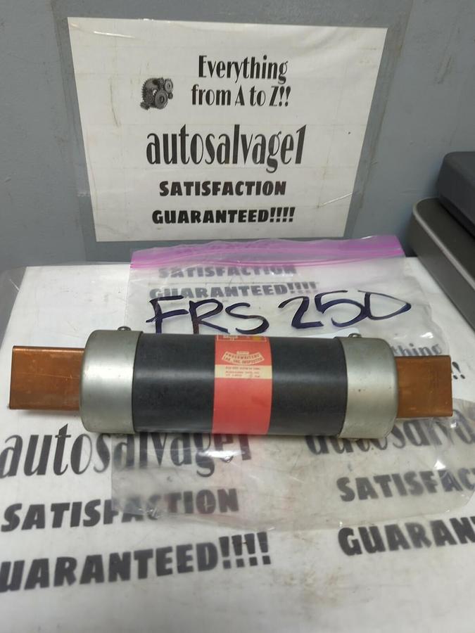 COOPER BUSSMANN,FRS-250,FUSETRON 250 AMP DUAL ELEMENT FUSE NOS