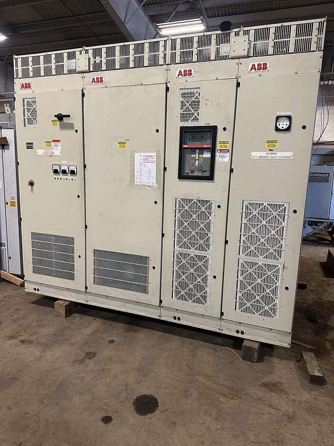 Used ABB,DCV702-2050-76,DC PANEL CONVERTER DRIVE DCS502-2050 SACE-F2 BRK 600VDC 2050A