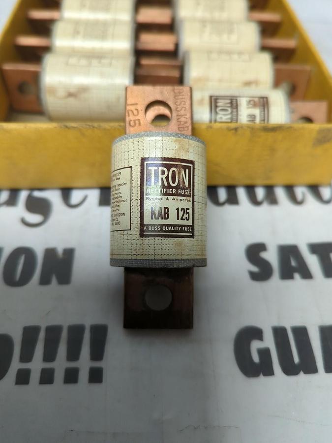 COOPER BUSSMANN,KAB-125,RECTIFIER 125 AMP FUSES BOX OF 10 NOS