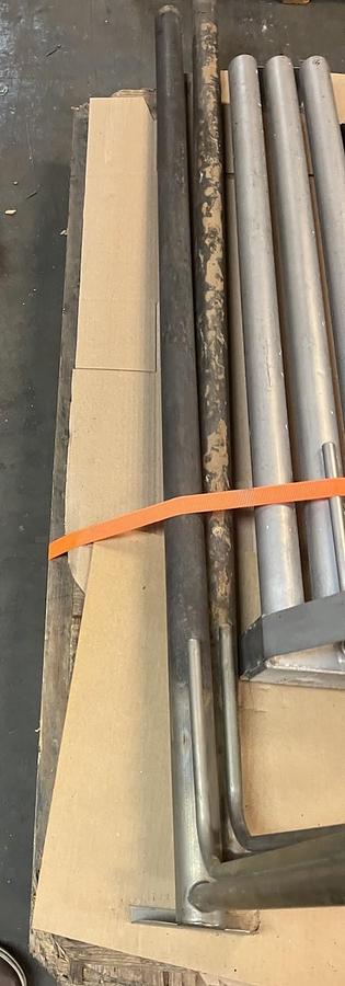 Used PROCESS TECHNOLOGY,LT12264-R54-3-PLI,TANK IMMERSION HEATER 12kW 240V 64"LX54"H