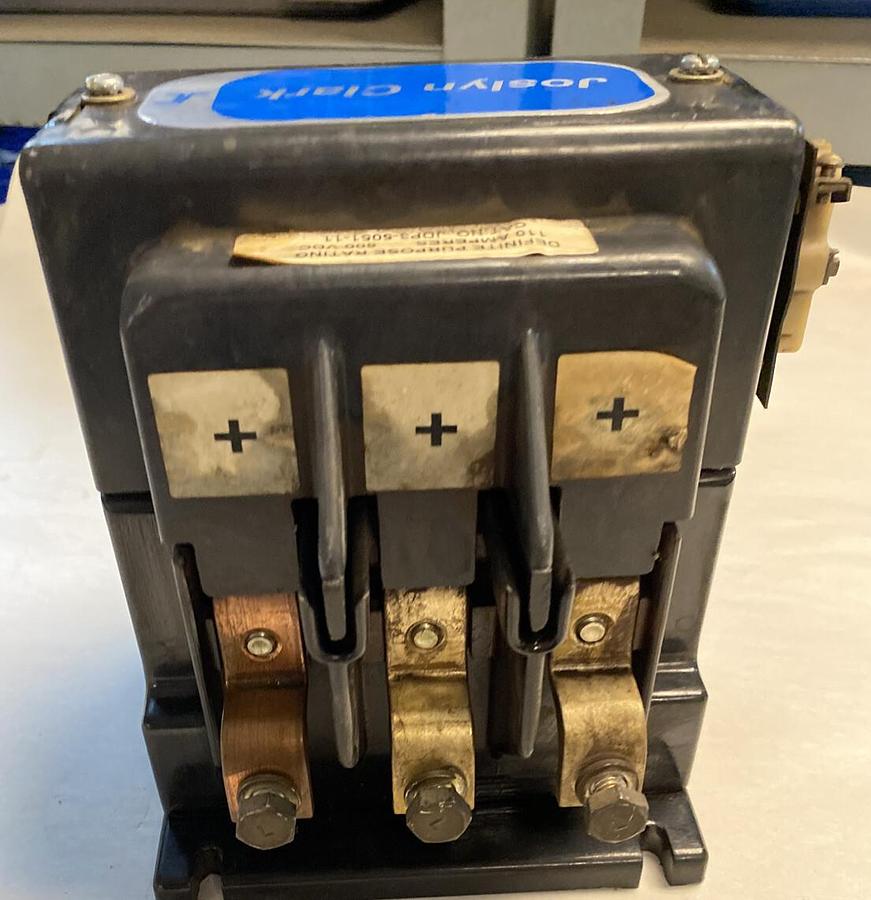 Used Joslyn Clark,JDP3-5051-11 JDP3505111,Definite Purpose Contactor 110AMP 600VDC