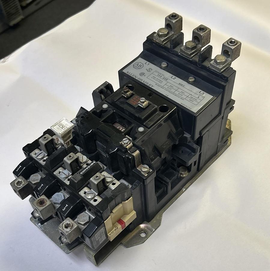 Used ALLEN BRADLEY,509-D0D,NON REVERSING STARTER SIZE 3 90A 600V