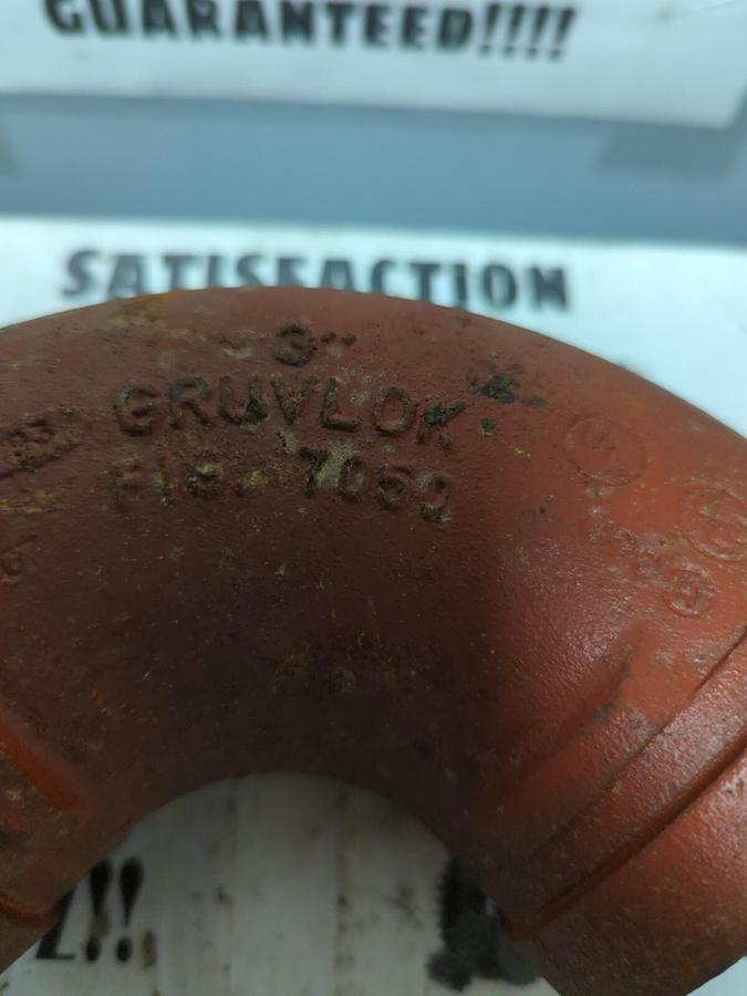 GRUVLOK,FIG. 7050,3 INCH 90° ELBOW NOS
