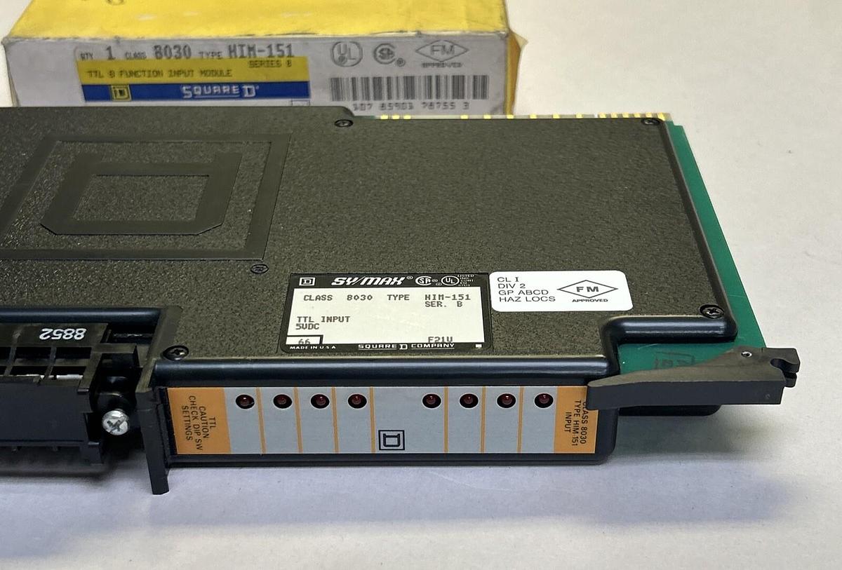 SQUARE D SYMAX,8030HIM-151,8 FUNCTION INPUT MODULE NOS
