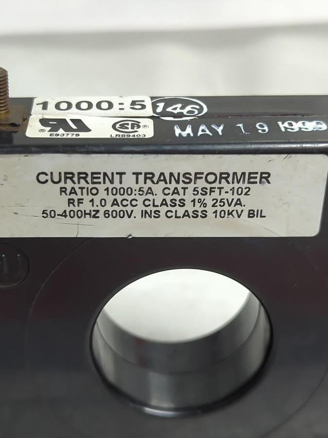 Used UNBRANDED,5SFT-102,CURRENT TRANSFORMER PRE-OWNED