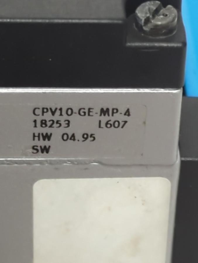 Used FESTO,CPV10-GE-MP-4,PNEUMATIC VALVE MANIFOLD 18253 PRE-OWNED