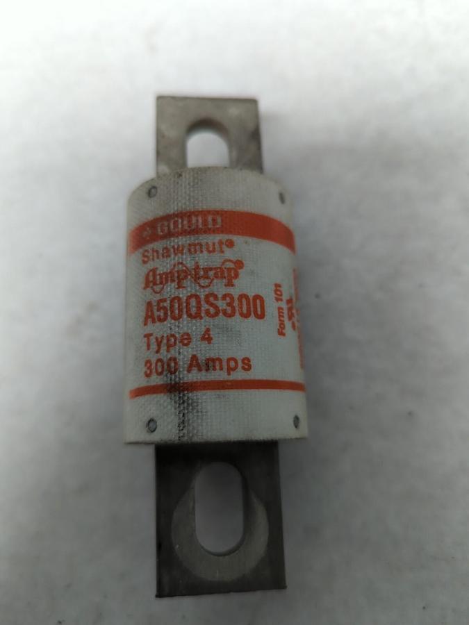 Used GOULD SHAWMUT,A50QS300,AMP-TRAP 300 AMP FUSE PRE-OWNED
