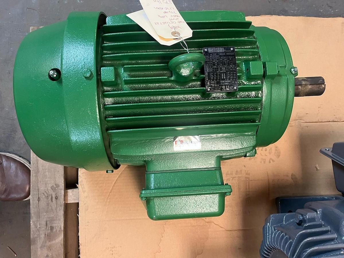 Used WEG,00712ET3E254T,CC029A MOTOR 7.5HP 1170RPM 3PH 254T