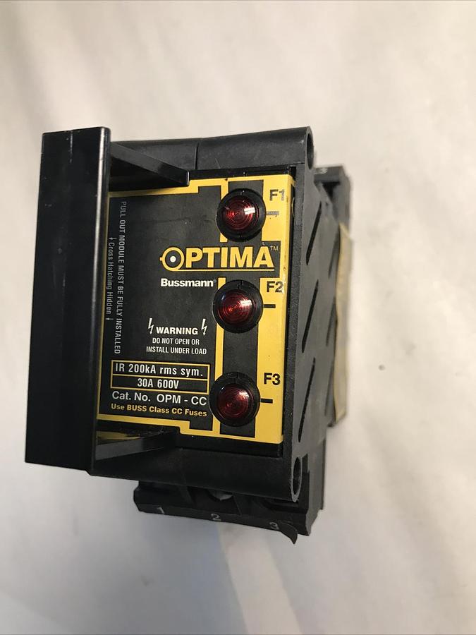 Optima Bussmann,OPM-CC,Fuse Holder 30A 600V New No Box