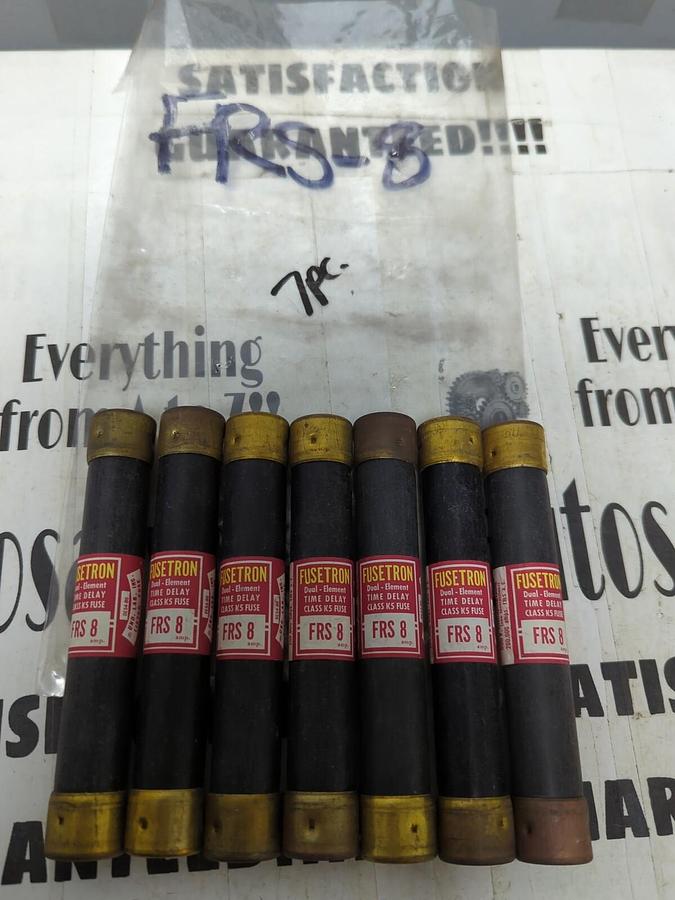 COOPER BUSSMANN,FRS-8,FUSETRON FUSES LOT OF 7 NOS