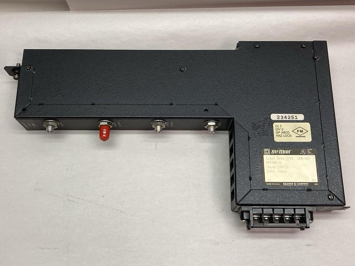 Used Square D SY/MAX,Class 8030 Type CRM-310,Fiber Optic Interface Module Ser A