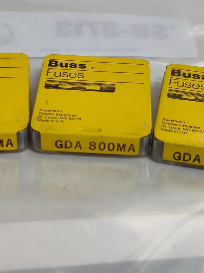 COOPER BUSSMANN,GDA800MA,FUSE LOT OF 25 PCS NOS