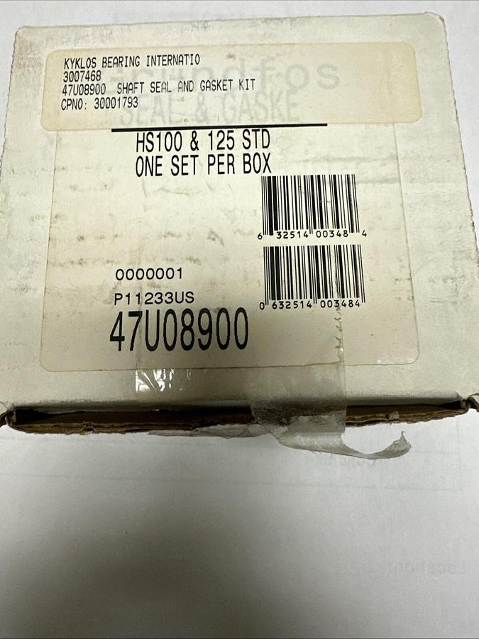 Grundfos,HS100 & 125,Seal and Gasket Kit 47UO8900