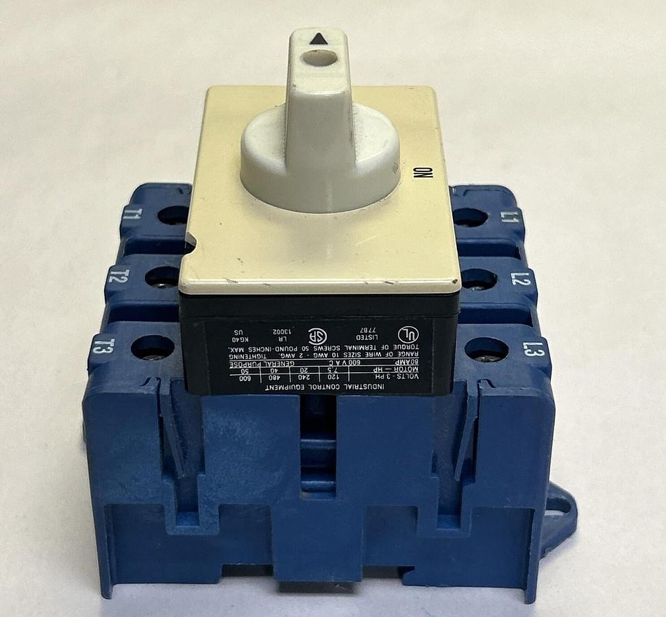 Used KRAUS & NAIMER,KG40K300,ROTARY SELECTOR SWITCH